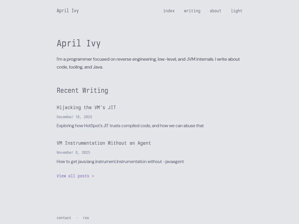 screenshot of aprl.pet