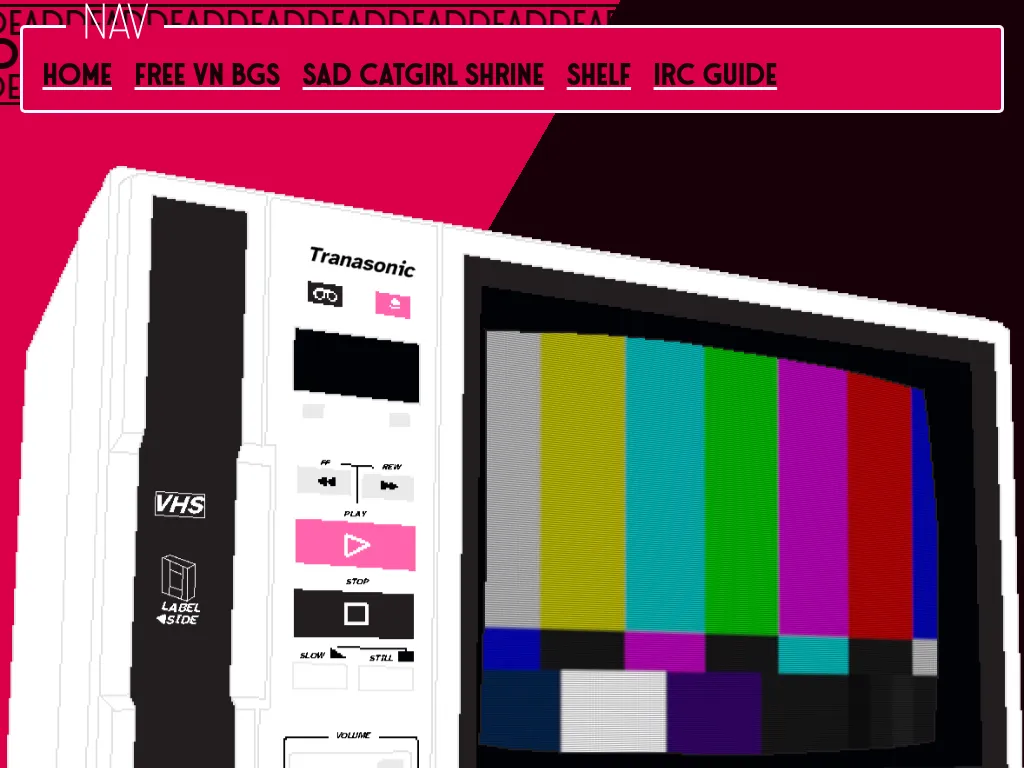 screenshot of deaddeaddeath.neocities.org