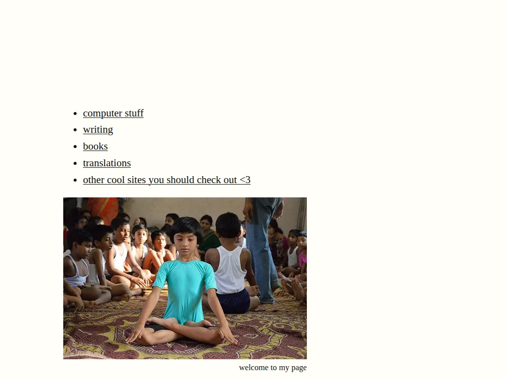 Screenshot of padma.neocities.org