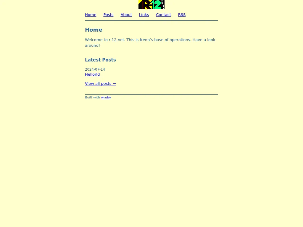 screenshot of r-12.net