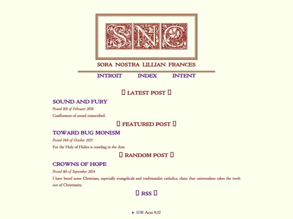 screenshot of soranostra.com